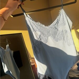 Light Blue Lace Bodysuit